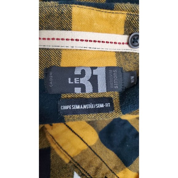 Le 31 SIMONS Flanel Shirt Size M - Picture 5 of 6